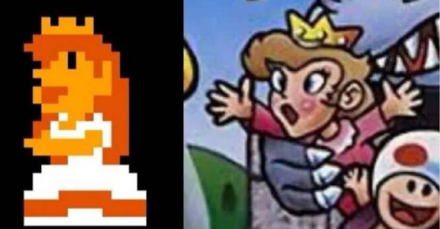 Les premiers dessins de la Princesse Peach