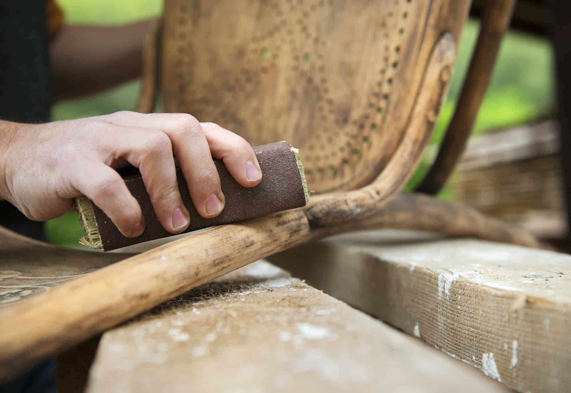 Wooden furniture restoration