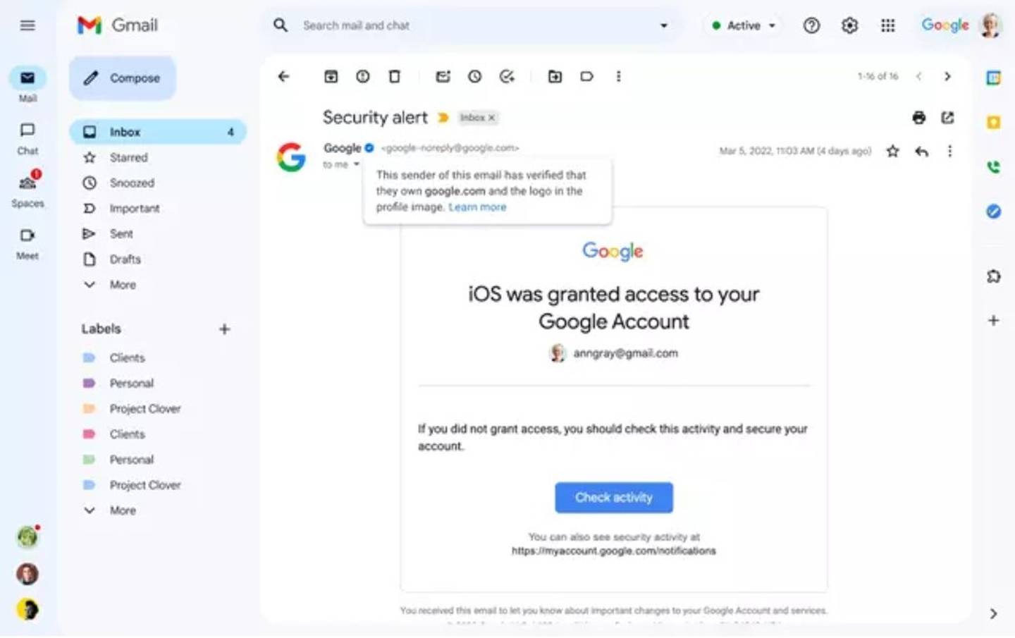 Un bug dans Gmail permet aux cybercriminels d'utiliser le badge bleu pour usurper l'identité d'utilisateurs frauduleux
