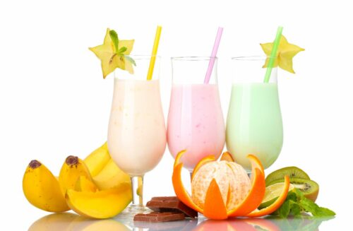 milk shakes aux fruits
