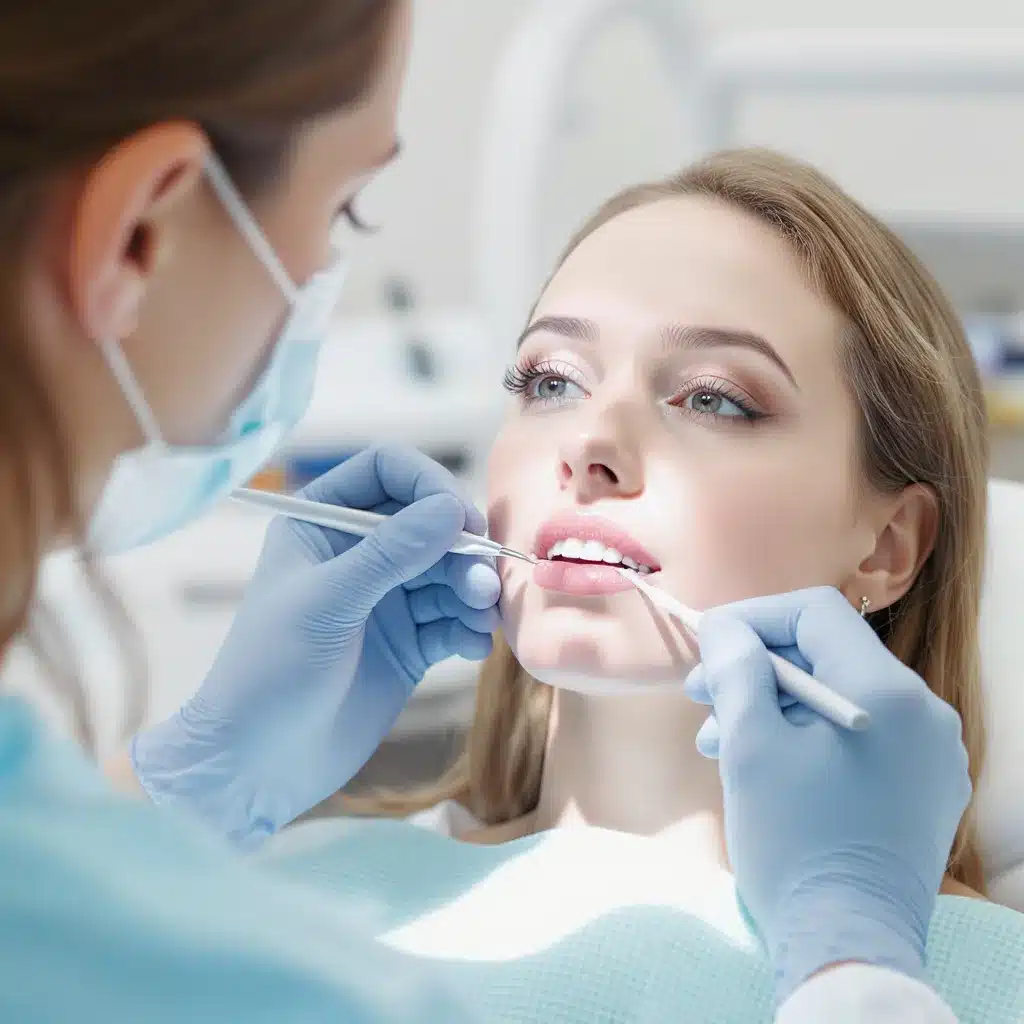 Portrait réaliste d’un patient assis chez le dentiste, bouche engourdie après anesthésie, ambiance rassurante et lumineuse.