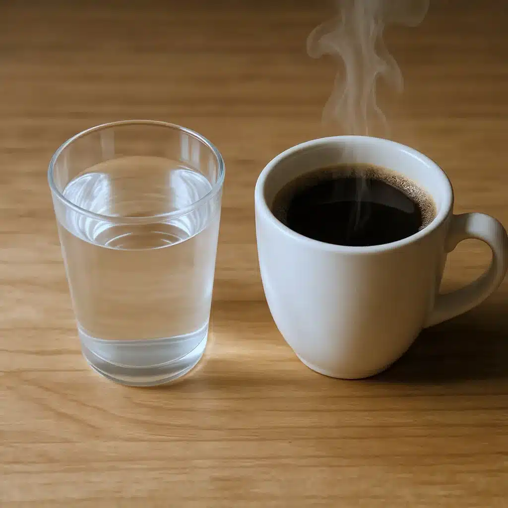 Comparatif entre un verre d’eau autorisé et une tasse de café à éviter avant une prise de sang.